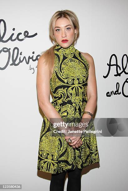 Mia Moretti attends the Alice + Olivia Fall 2011 presentation during Mercedes-Benz Fashion Week at The Plaza Hotel on February 14, 2011 in New York...