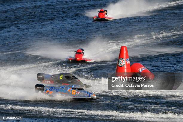 Colin Jelf from United Kingdom competes in their powerboat of Owen Jelf Racing Team during the power boating UIM F2 World Championship Grand Prix of...