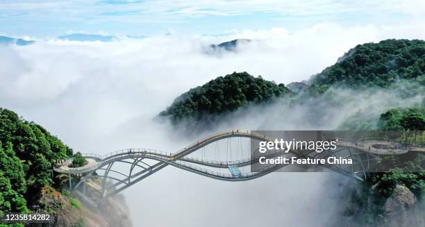 China Zhejiang Curvy Bridge, Nachrichtenfoto