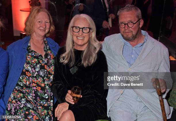 Margot Henderson, Director Jane Campion and Fergus Henderson attend the AMEX Gala Party for "The Power of the Dog" during the 65th BFI London Film...