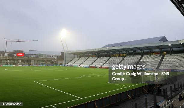 General view before a FIFA World Cup Qualifier between Faroe Islands and Scotland at Torsvollur, on October 12 in Torshavn, Scotland.