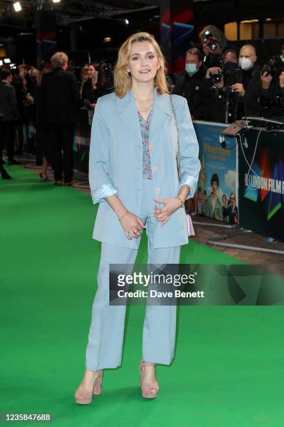Charlotte Ritchie attends the World Premiere of "The Phantom Of The Open" during the 65th London Film Festival at The Royal Festival Hall on October...