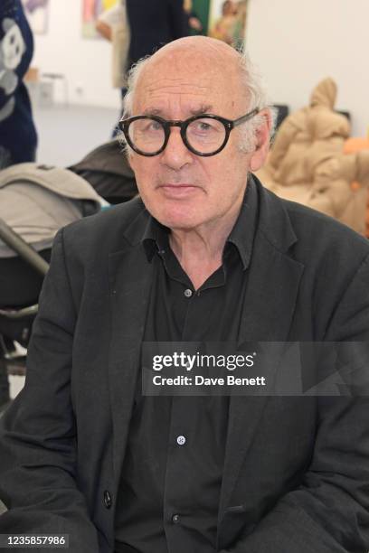 Michael Nyman attends a VIP preview of the Frieze Art Fair 2021 in Regent's Park on October 13, 2021 in London, England.