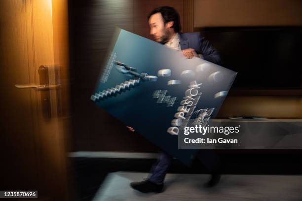 Actor, film and television writer, director, and producer Danny Strong is photographed at the 65th BFI London Film Festival on October 13, 2021 in...