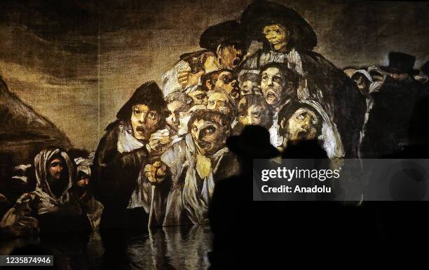 Visitor attends the "InGoya" event, an immersive exhibition with more than 1,000 images of paintings by Spanish painter Francisco de Goya via 35...