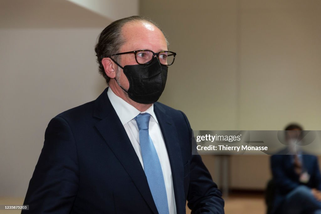 Austrian Chancellor Alexander Schallenberg Visits The EU Council
