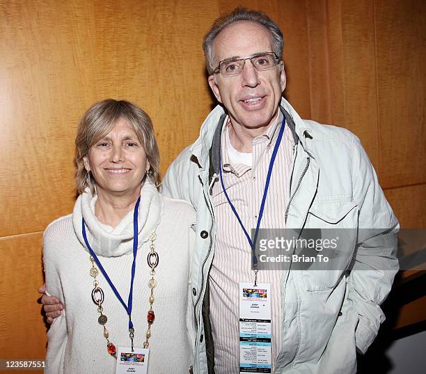 Janet Zucker and Jerry Zucker attend Science & Entertainment Exchange Summit at The Paley Center for Media on February 4, 2011 in Beverly Hills,...