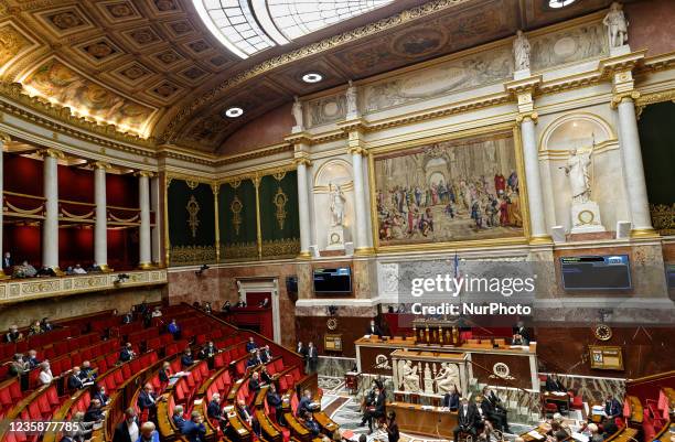 The session of questions to the government at the French National Assembly - October 12 Paris