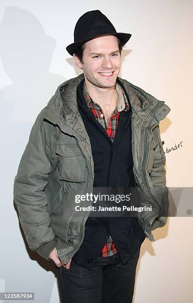 Actor Hugo Becker attends the Alice + Olivia Fall 2011 presentation during Mercedes-Benz Fashion Week at The Plaza Hotel on February 14, 2011 in New...