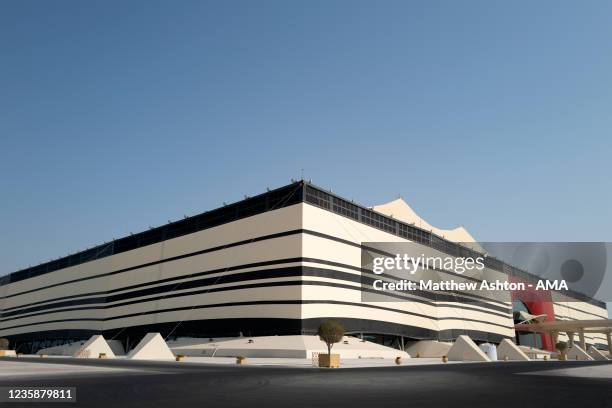 General view of the Al Bayt Stadium, Al Khor, a host venue for the Qatar 2022 FIFA World Cup. The stadium was designed by Dar Al-Handasah. The...