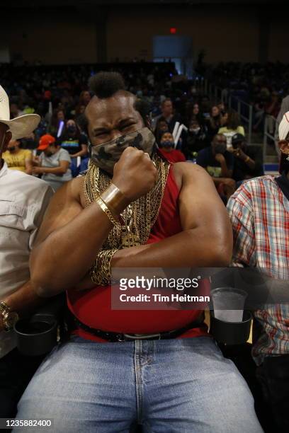 Actor, Mr. T attends a game between the Los Angeles Sparks and the Dallas Wings on September 19, 2021 at College Park Center in Arlington, Texas....