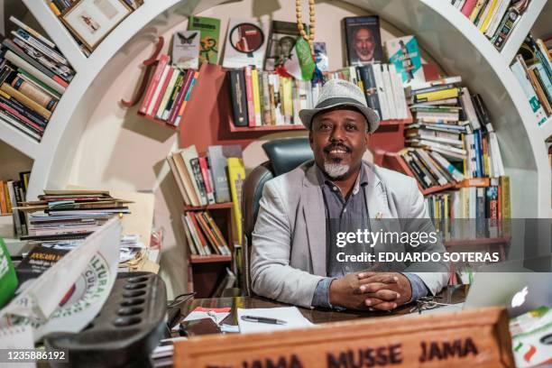 Jama Musse Jama, director of the Hargeisa Cultural Center, is pictured in his office at the center, in the of Hargeisa, Somaliland, on September 15,...