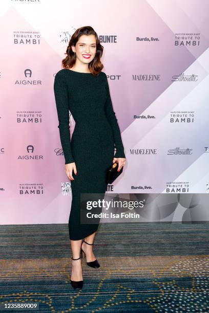 German actress Caroline Hartig attends the Tribute To Bambi In Berlin on October 14, 2021 in Berlin, Germany.