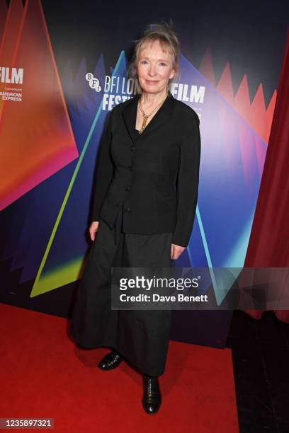 Lindsay Duncan attends the UK Premiere of "A Banquet" during the 65th BFI London Film Festival at the Curzon Soho on October 15, 2021 in London,...