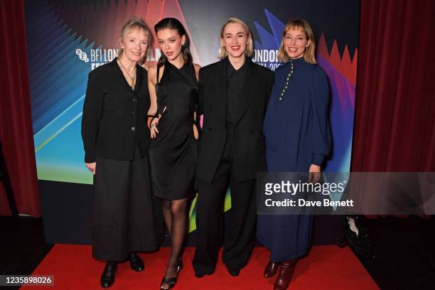 Lindsay Duncan, Jessica Alexander, Ruth Paxton and Sienna Guillory attend the UK Premiere of "A Banquet" during the 65th BFI London Film Festival at...