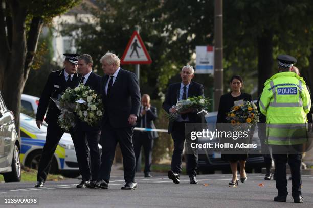 Keir Starmer, leader of the Labour Party, Boris Johnson, Prime Minister, Sir Lindsay Hoyle, Speaker of the House of Commons, and Priti Patel, Home...