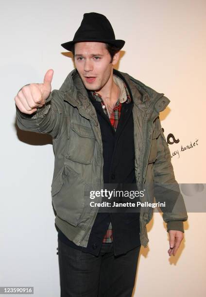 Actor Hugo Becker attends the Alice + Olivia Fall 2011 presentation during Mercedes-Benz Fashion Week at The Plaza Hotel on February 14, 2011 in New...