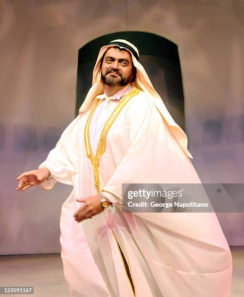 Actor Bill Nolte performs during the curtain call during the Off-Broadway opening night of "The Road to Qatar" at The York Theatre at Saint Peter?s...