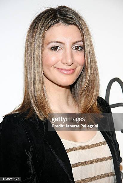 Actress Nasim Pedrad attends the Alice + Olivia Fall 2011 presentation during Mercedes-Benz Fashion Week at The Plaza Hotel on February 14, 2011 in...