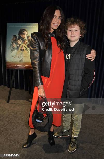 Minnie Driver and Henry Story Driver attend a special screening of "Dune" hosted by Cary Joji Fukunaga at Warner House on October 17, 2021 in London,...