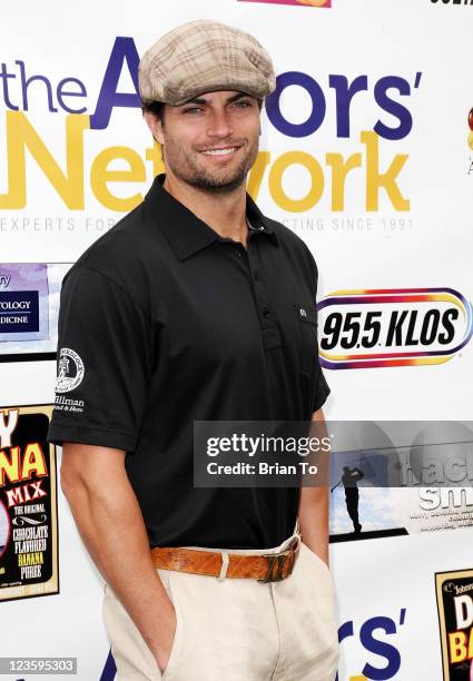 Scott Elrod attends 8th annual Hack N' Smack celebrity golf tournament at El Caballero Country Club on April 18, 2011 in Tarzana, California.