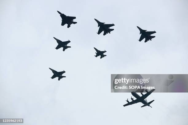 One F-15SG and one F-16C/D from the Republic of Singapore Air Force, two F/A-18Fs from the Royal Australian Air Force and two SU-30MKMs from the...