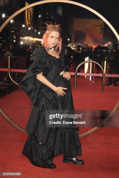 Henrietta Tiefenthaler aka DJ Henri attends the UK Special Screening of "Dune" at the Odeon Luxe Leicester Square on October 18, 2021 in London,...