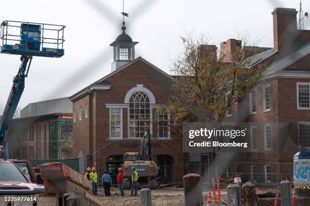 The Thayer School of Engineering under construction on the Dartmouth College campus in Hanover, New Hampshire, U.S., on Friday, Oct. 15, 2021....