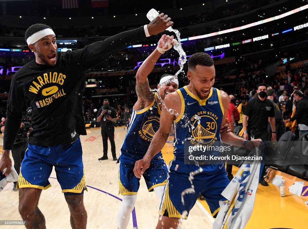 Golden State Warriors v Los Angeles Lakers