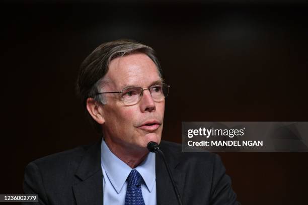 Nicholas Burns testifies before the Senate Foreign Relations Committee confirmation hearing on his nomination to be Ambassador to China, on Capitol...