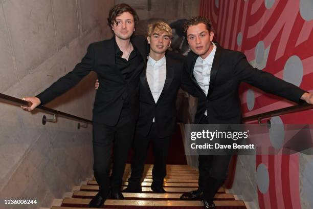 Finlay Munro Kemp, Rudy Law and Rafferty Law attend a drinks reception ahead of a special screening of "Quant" at The Everyman Chelsea on October 20,...