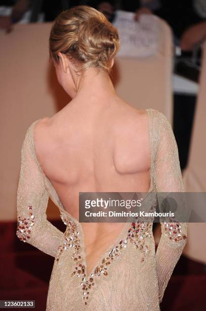 Actress Renee Zellweger attends the "Alexander McQueen: Savage Beauty" Costume Institute Gala at The Metropolitan Museum of Art on May 2, 2011 in New...
