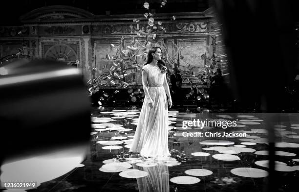 In this exclusive image released on October 21 Catherine, Duchess of Cambridge attends the Earthshot Prize 2021 at Alexandra Palace on October 17,...