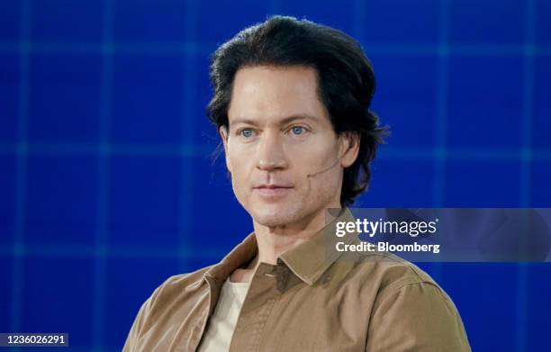Bryan Johnson, founder and chief executive officer of Kernel Holding SA, during the Milken Institute Global Conference in Beverly Hills, California,...
