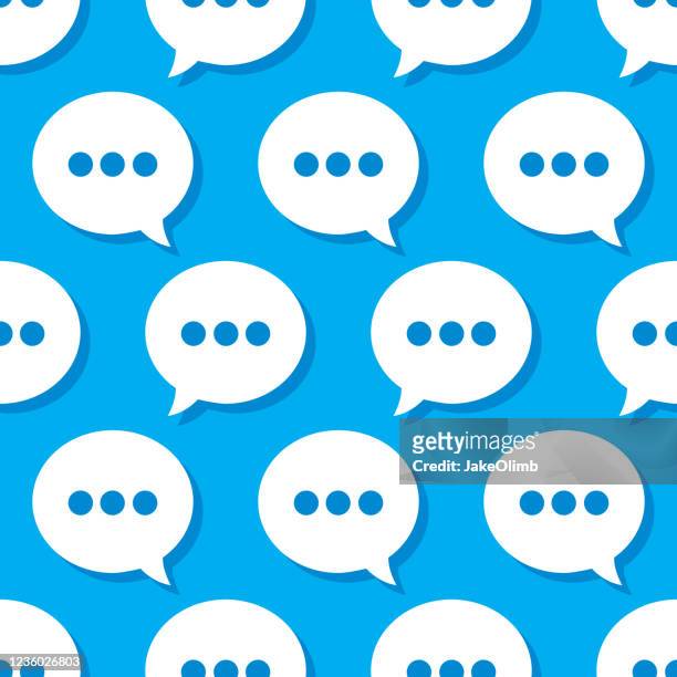 sprachblase texting-muster - sprechblase für internetchat stock-grafiken, -clipart, -cartoons und -symbole