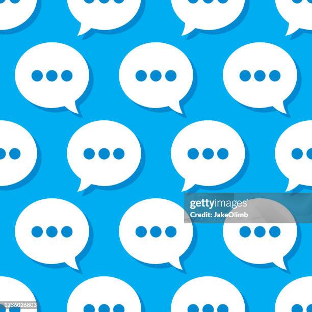 speech bubble texting pattern - chat bubble stock illustrations