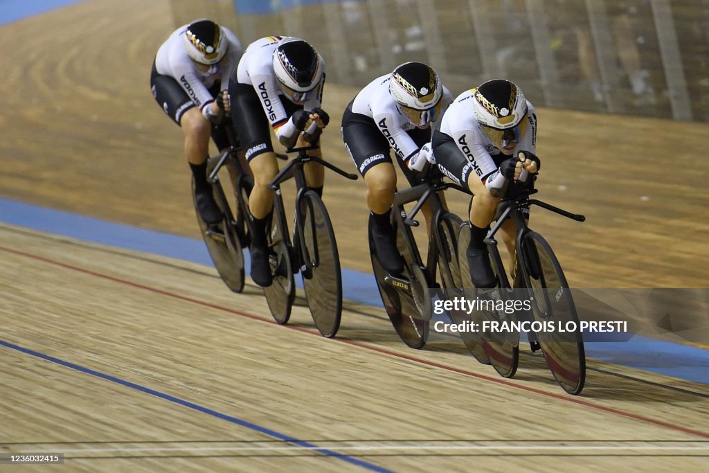 CYCLING-TRACK-WC-WOMEN-TEAM-PURSUIT-FINALS