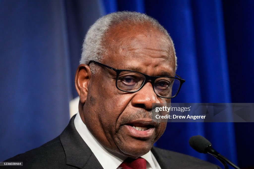 Justice Thomas Attends Forum On His 30 Year Supreme Court Legacy