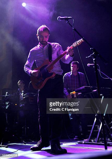 Vocalist/Guitarist James Mercer of Broken Bells performs at The Fox Theatre on October 5, 2010 in Oakland, California.