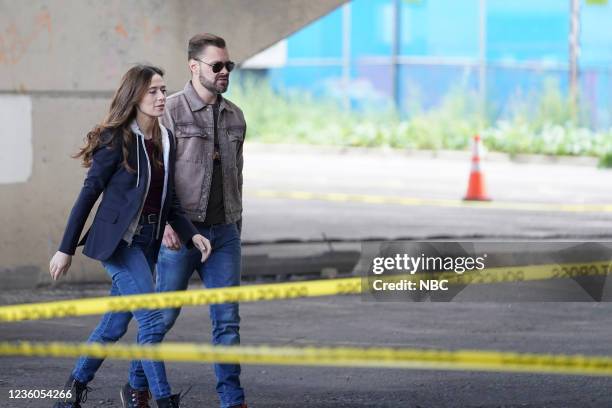 End of Watch" Episode 906 -- Pictured: Marina Squerciati as Kim Burgess, Patrick John Flueger as Adam Ruzek --