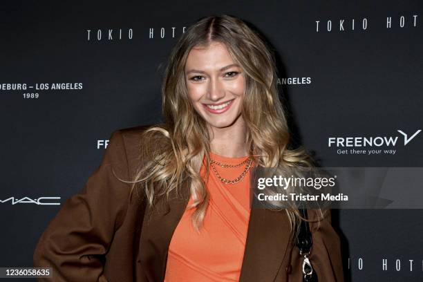 Singer Leonie Burger attends the Tokio Hotel New Album Release Party on October 22, 2021 in Berlin, Germany.