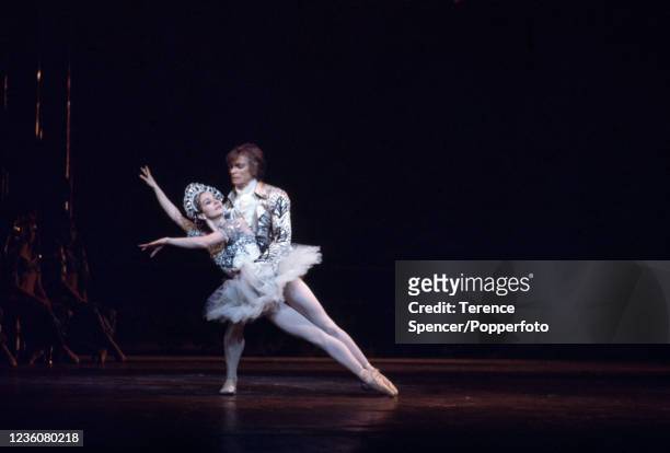 Ballet dancers Merle Park and Rudolf Nureyev on stage during a performance of 'The Nutcracker' at the Royal Opera House in Covent Garden, London...