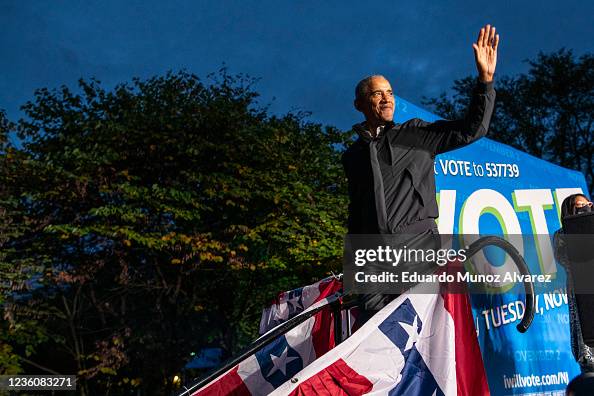 Former President Barack Obama Joins Phil Murphy For Early Vote Rally Ahead Of New Jersey Governor Election Former President Barack Obama Joins Phil Murphy For Early Vote Rally Ahead Of New Jersey Governor Election