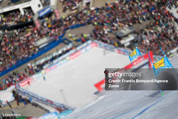 Roland Leitinger of Austria competes during the Audi FIS Alpine Ski World Cup Men's Giant Slalom on October 24, 2021 in Soelden, Austria.