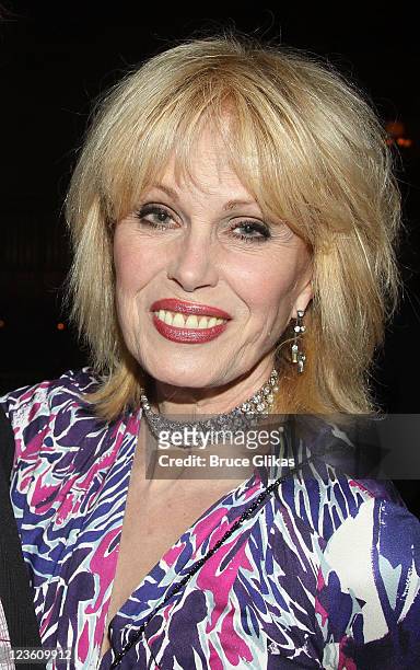 Joanna Lumley poses at The Opening Night After Party for "La Bete" on Broadway at Gotham Hall on October 14, 2010 in New York City.