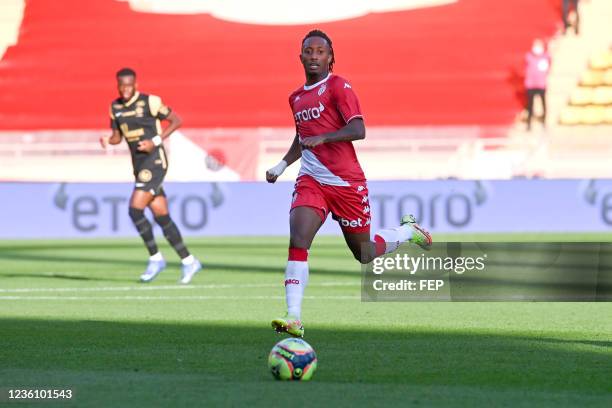 Gelson MARTINS during the Ligue 1 Uber Eats match between Monaco and Montpellier at Stade Louis II on October 24, 2021 in Monaco, Monaco.