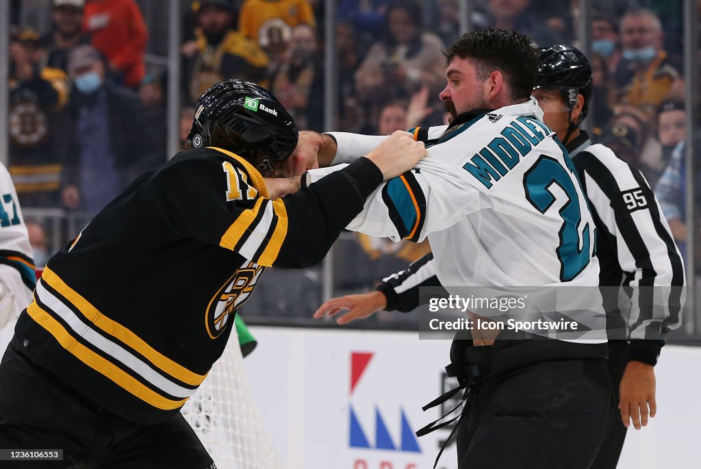 NHL: OCT 24 Sharks at Bruins