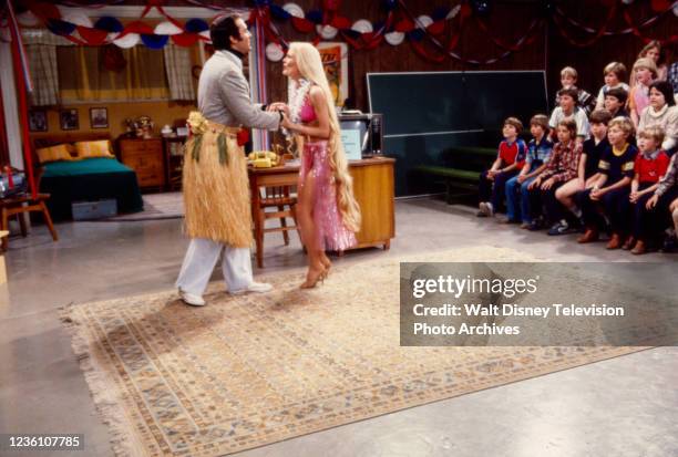 Andy Kaufman, Debra Jo Fondren appearing in the ABC tv special 'Buckshot'.