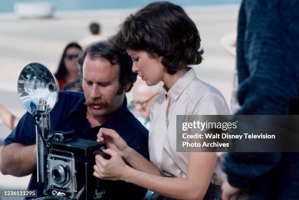 King County, WA Jaclyn Smith as Jacqueline Kennedy Onassis, behind the scenes, making of the ABC tv movie 'Jacqueline Bouvier Kennedy'.