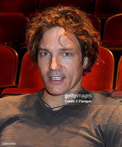 Singer/Guitarist Stephan Jenkins of Third Eye Blind poses backstage during Verizon Wireless' Coffee Shop Series at Stanford Memorial Auditorium on...